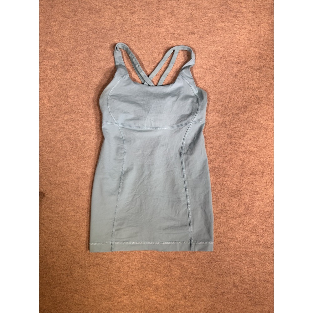Lululemon Tank Top Womens Livid Scoop Neck Criss Cross Strap Back Performanceā